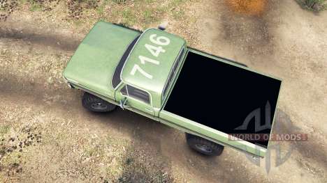 Ford F-200 1968 forest ranger for Spin Tires
