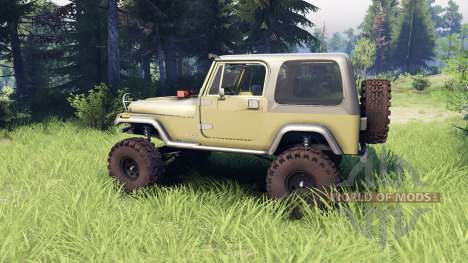 Jeep YJ 1987 green for Spin Tires