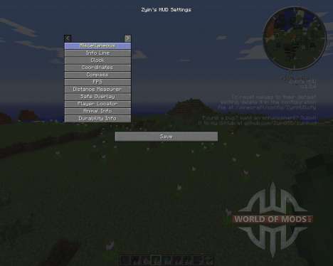 Zyins HUD for Minecraft