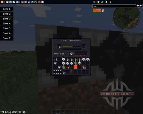 Coal to Diamond Compressor for Minecraft