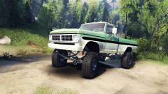 Ford F-200 1968 green and white for Spin Tires