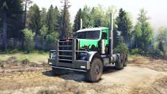 Peterbilt 379 green and black for Spin Tires
