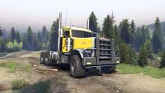 Peterbilt 379 yellow for Spin Tires