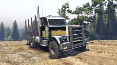 Peterbilt 379 black and green for Spin Tires