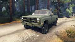 Chevrolet Eclipse CUCV M1008 for Spin Tires