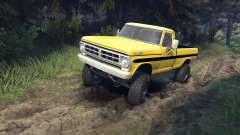 Ford F-200 1968 yellow for Spin Tires