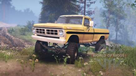 Ford F-200 1968 saddle tan for Spin Tires