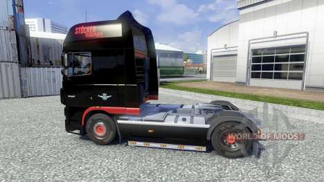Skin Stocker Transporte for DAF XF tractor unit for Euro Truck Simulator 2