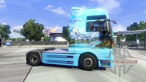 Skin Showtruck Landscape on the truck MAN for Euro Truck Simulator 2