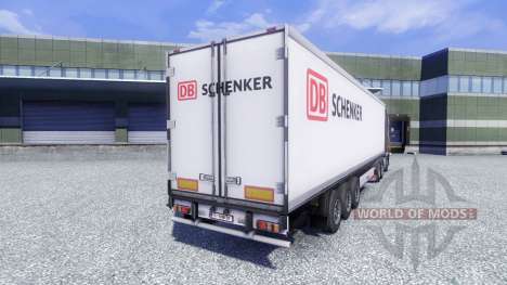 Skin DB Schenker on the trailer for Euro Truck Simulator 2