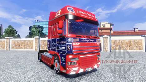 Skin James S. Hislop for DAF tractor unit for Euro Truck Simulator 2
