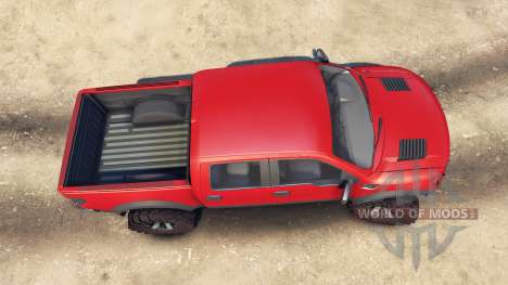 Ford Raptor SVT v1.2 red-gray for Spin Tires