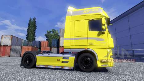 Skin Yellow Edition for DAF XF tractor unit for Euro Truck Simulator 2