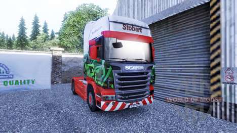 Skin Eddie Stobart on the tractor unit Scania for Euro Truck Simulator 2
