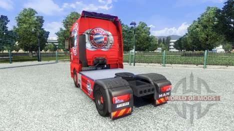 Skin FC Bayern Munchen on the truck MAN for Euro Truck Simulator 2