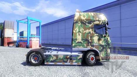 Skin Tarnmuster for DAF XF tractor unit for Euro Truck Simulator 2