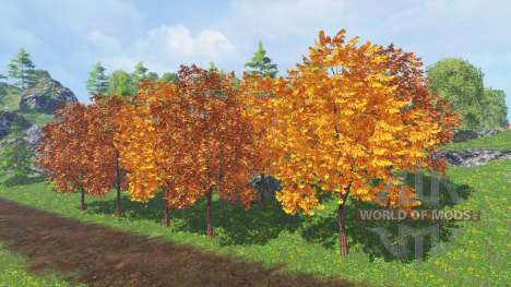 Autumn trees for Farming Simulator 2015