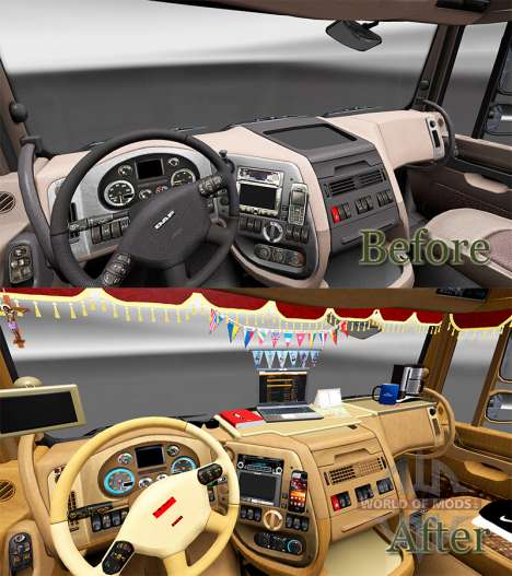 New interior DAF trucks for Euro Truck Simulator 2