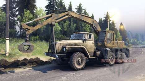 Ural-4320 with new loaders for Spin Tires