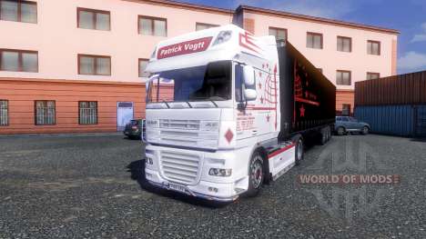 Skin Patrick Vogtt for DAF XF tractor unit for Euro Truck Simulator 2