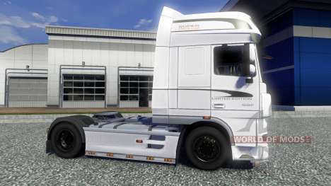Skin White Edition for DAF XF tractor unit for Euro Truck Simulator 2