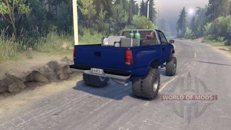 Chevrolet Regular Cab Dually blue for Spin Tires