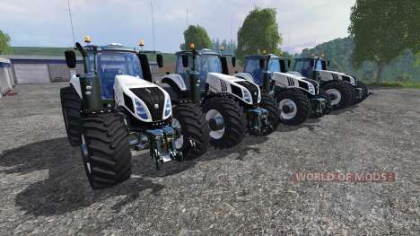 New Holland T8 [pack] v1.5 for Farming Simulator 2015