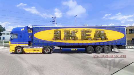 Skin IKEA for DAF XF tractor unit for Euro Truck Simulator 2