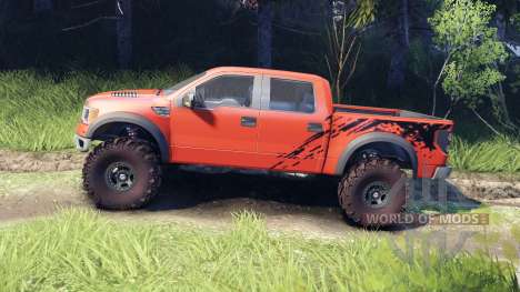 Ford Raptor SVT v1.2 factory comp orange for Spin Tires