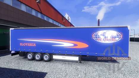 Skins on Fliegl semi-trailers for Euro Truck Simulator 2