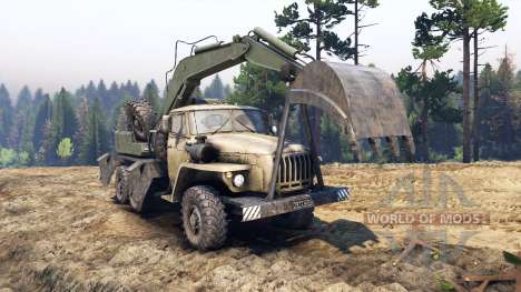 Ural-4320 with new loaders for Spin Tires