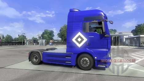 The skin Hamburg fahrt MAN on the truck MAN for Euro Truck Simulator 2