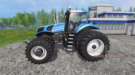 New Holland T8.320 Dynamic8 v1.1 blue for Farming Simulator 2015