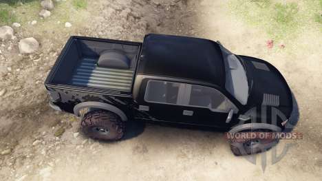 Ford Raptor SVT v1.2 factory tuxedo black for Spin Tires