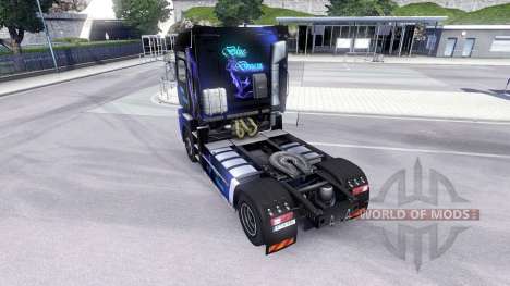Skin Blue Dream on the tractor unit Renault Magn for Euro Truck Simulator 2