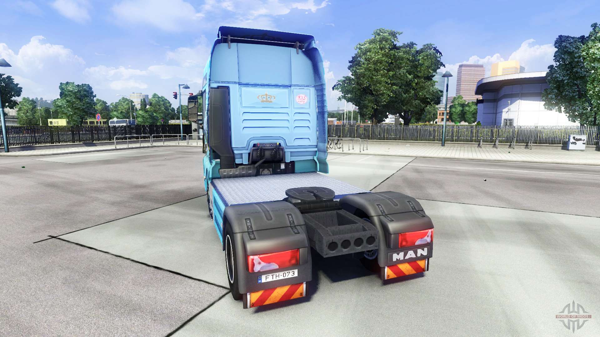 Skin Showtruck Landscape On The Truck Man For Euro Truck Simulator 2