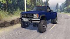 Chevrolet Regular Cab Dually blue for Spin Tires
