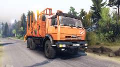 KamAZ-44108 for Spin Tires
