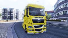 Skin Transformers on the truck MAN for Euro Truck Simulator 2