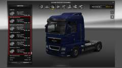 The engine for MAN truck for Euro Truck Simulator 2