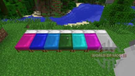 Dyeable Beds [1.7.2] for Minecraft