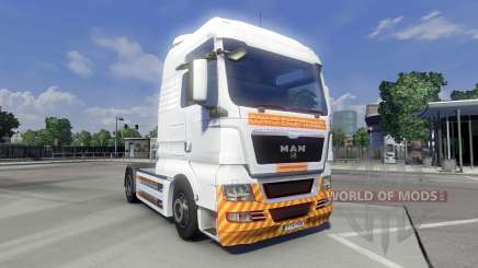 Skin Schwertransport on the truck MAN for Euro Truck Simulator 2