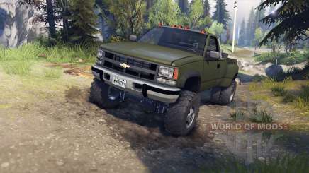 Chevrolet Regular Cab Dually green for Spin Tires