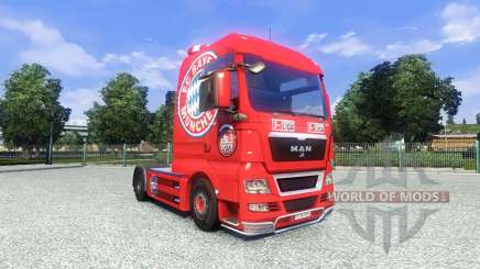 Skin FC Bayern Munchen on the truck MAN for Euro Truck Simulator 2