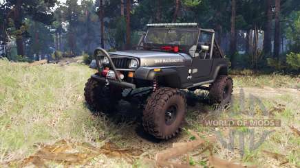 Jeep YJ 1987 Open Top gray for Spin Tires