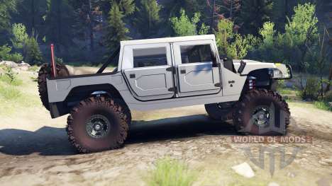 Hummer H1 silver for Spin Tires