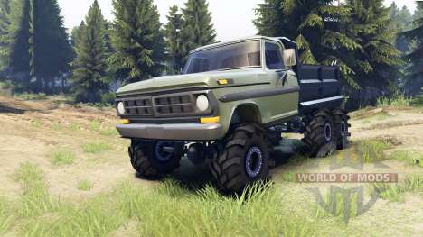 Ford F-100 6x6 v2.0 for Spin Tires