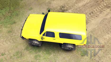 Chevrolet K5 Blazer 1975 v1.5 yellow for Spin Tires
