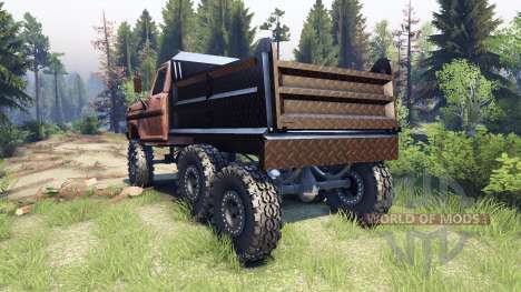 Ford F-100 6x6 v1.1 rusty for Spin Tires
