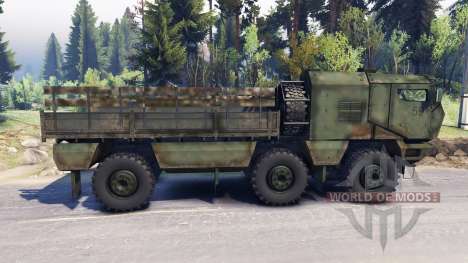 KAMAZ Typhoon 6x6 truck for Spin Tires